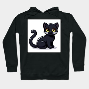 Kawaii Black Cat Hoodie